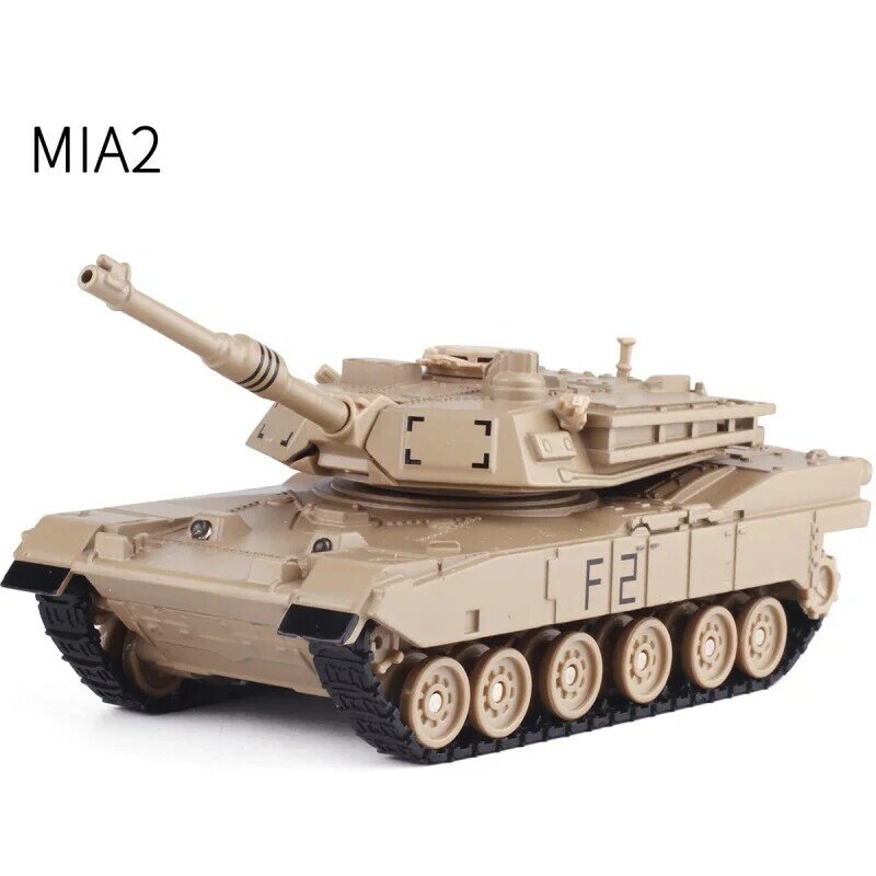 Liga diecast m1a2 militar combate tanque 1:48 com 360 graus de rotação piscando luz dianteira modelo presente para crianças coleção brinquedos