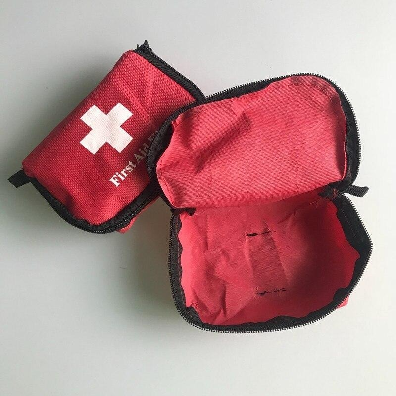 Portable Outdoor Sports Camping First Aid Kit Emergency Pills Bag Storage Case Travel Survival Kit Empty Bag 14x10x5cm