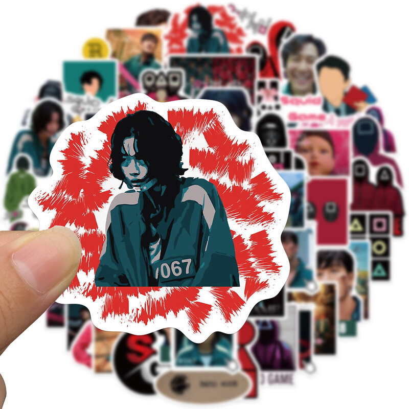 10/50Pcs Tv Show Inktvis Game/Ronde Zes Suspense Thriller Stickers Voor Notebook Skateboard Gitaar Bagage Decals sticker Kids Speelgoed