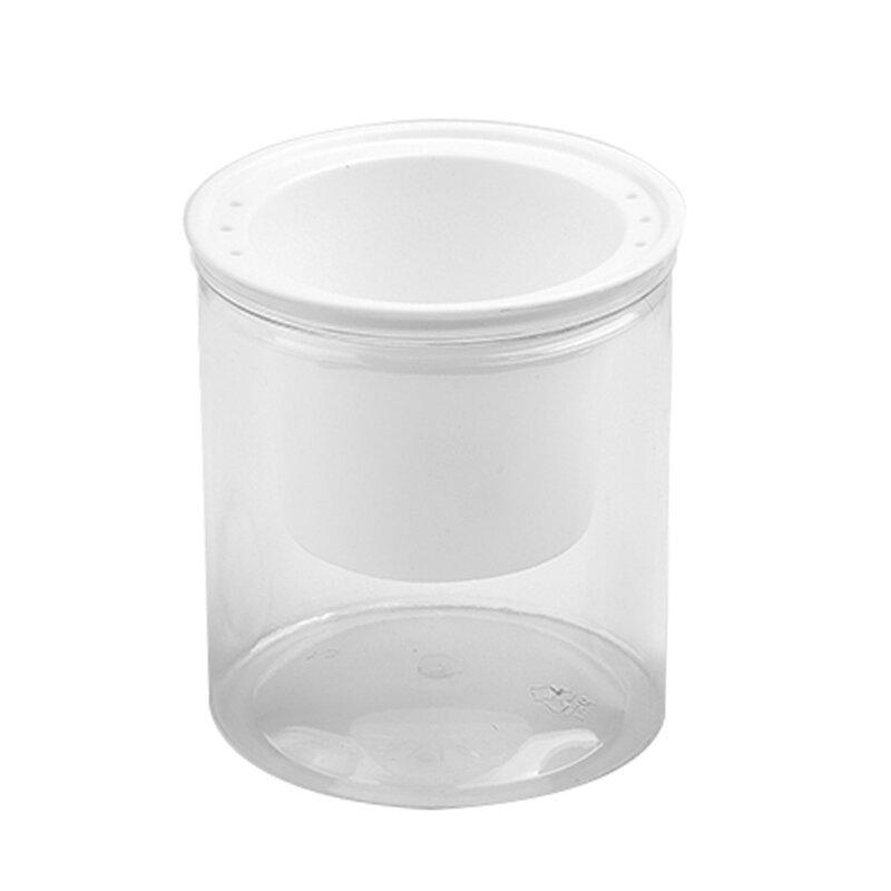 1 x preguiçoso auto-rega vaso de água automático absorção suculenta aquacultura transparente redondo plástico hidropônico vaso de flores