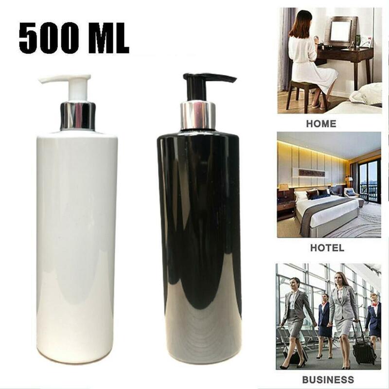 500ml garrafa de sabão líquido shampoo garrafa loção bomba gel garrafa titular garrafa limpador recipiente chuveiro vazio m1a4