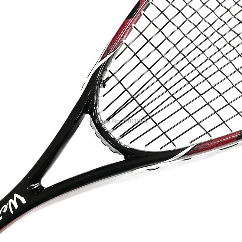 Rakieta do squasha z czystego grafitu Speedminton-pełny wymiar z wytrzymałymi sznurkami Crossminton Speed Badminton