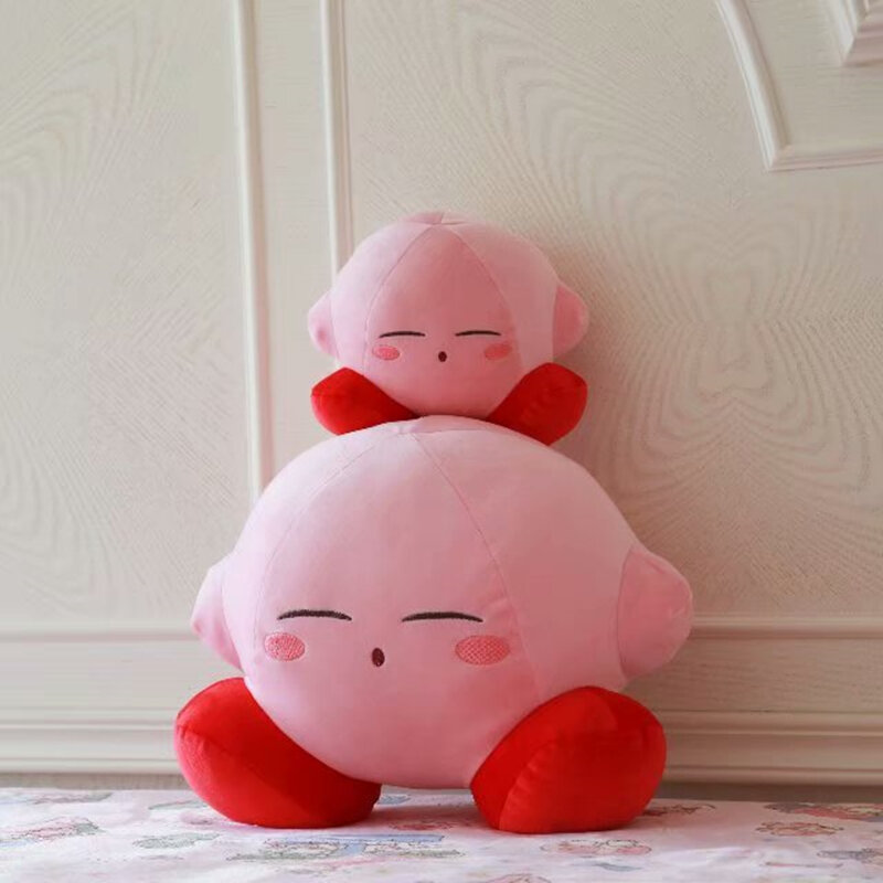 Kirby-almohada de felpa con dibujos animados para niños, juguete de felpa con dibujos animados de animales Kirby, regalo para niños