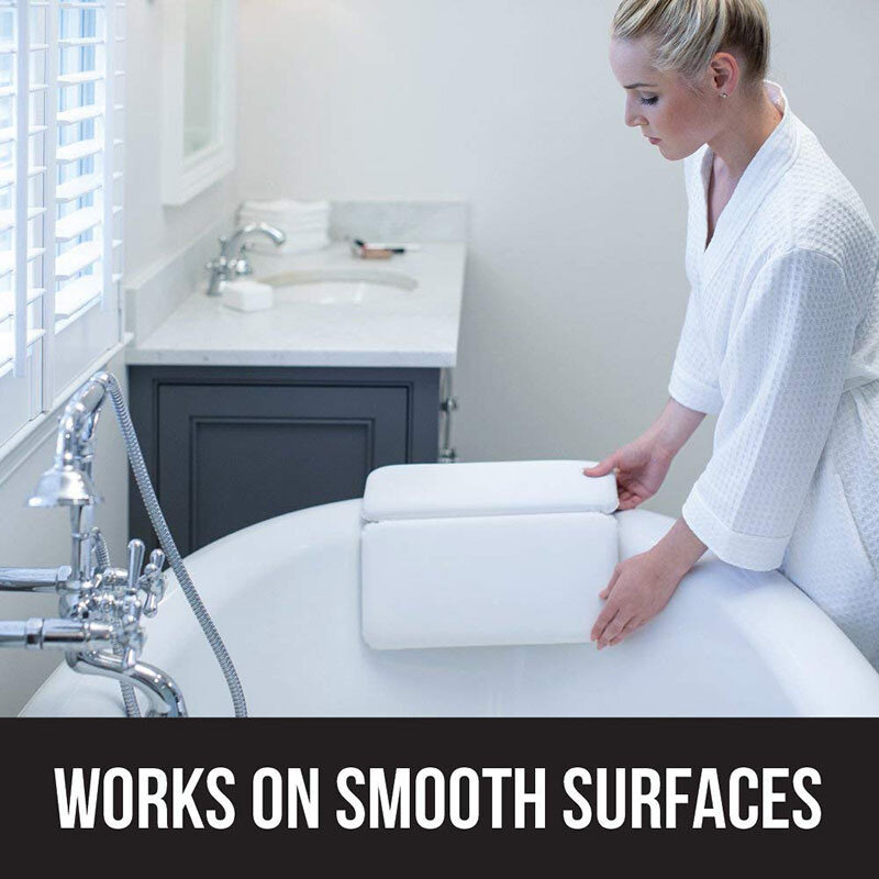 높은 품질의 욕조 베개 강한 흡입 컵 욕실 목 지원 목욕 욕조 베개 방수 방지 곰팡이 청소하기 쉬운