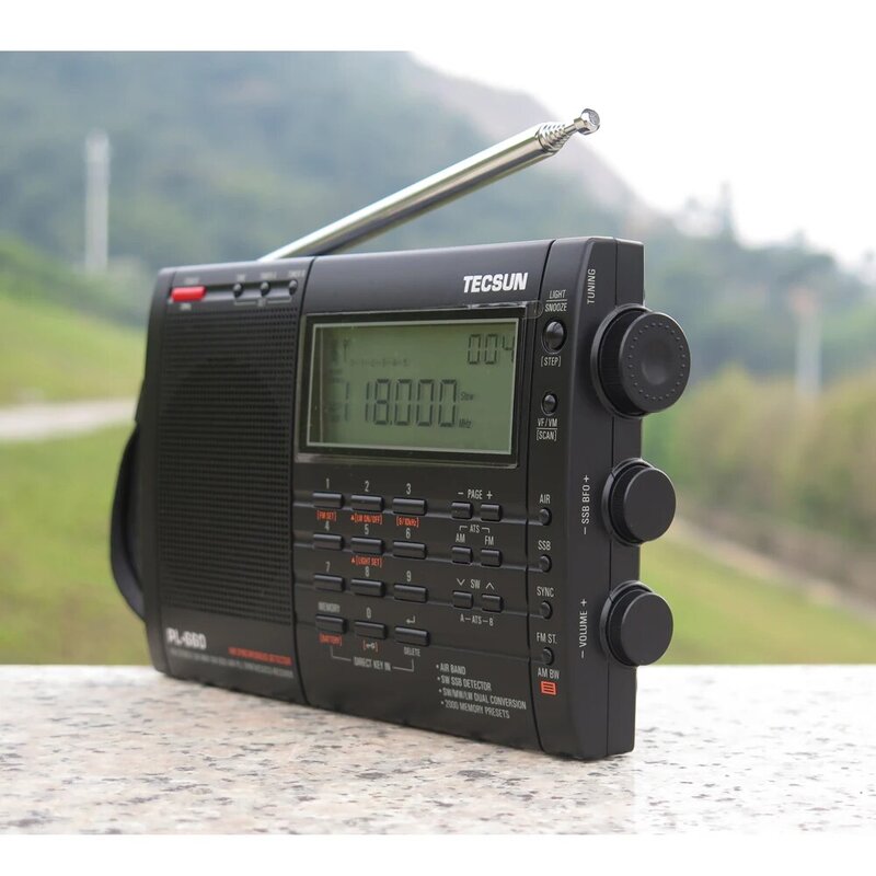 TECSUN PL-660 Radio PLL SSB VHF pasmo powietrzne odbiornik radiowy FM/MW/SW/LW Radio wielozakresowe podwójna konwersja Internet Radio przenośne