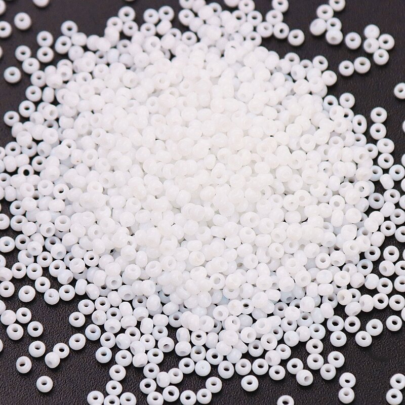 Perles de verre rondes opaques d'autriche de 2mm, 720 pièces/lot, perles de verre tchèques de couleur unie, entretoise pour bricolage de bijoux pour enfants, décor de fabrication de bijoux