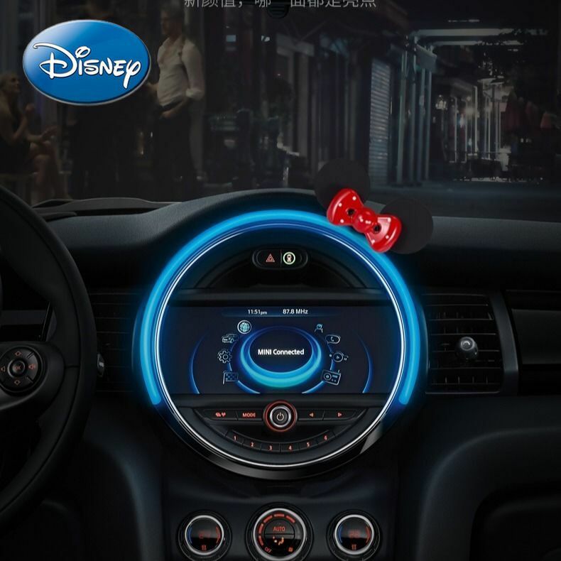 ديكورات سيارات ديزني الراقية للسيدات في السيارة ميكي ميني الإبداعية شخصية الاتجاه الجديد القوس زينة السيارات