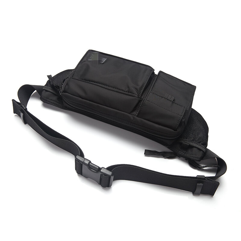 Japanse Mode Crossbody Tas Unisex Nylon Schoudertas Casual Multi Pockets Messenger Bag Waterdichte Borst Zak Mannen Taille Tas