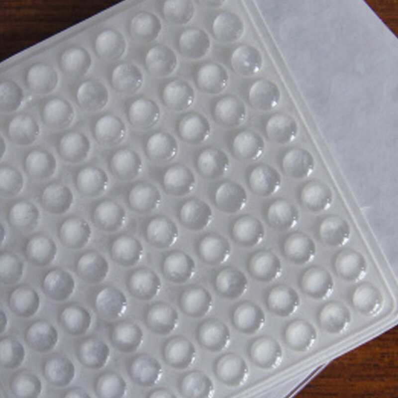 100 pçs auto-adesivo amortecedor de borracha amortecedor gabinete amortecedores almofadas de móveis de silicone almofada de proteção almofadas de ferragem 8x2.5mm 01