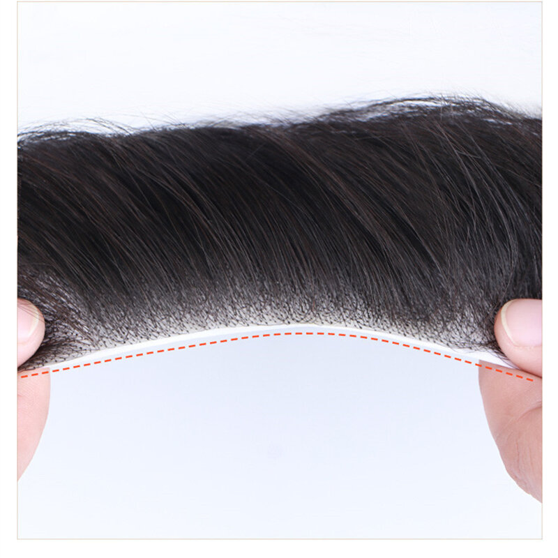 Halo леди мужские фронтальные человеческие волосы с V-образной петлей передние волосы с лентами для мужчин не Реми настоящие волосы заменяемы...