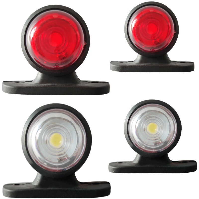 トレーラー用LEDマーカーライト,白,赤,方向指示器,小銭入れ,10-30v