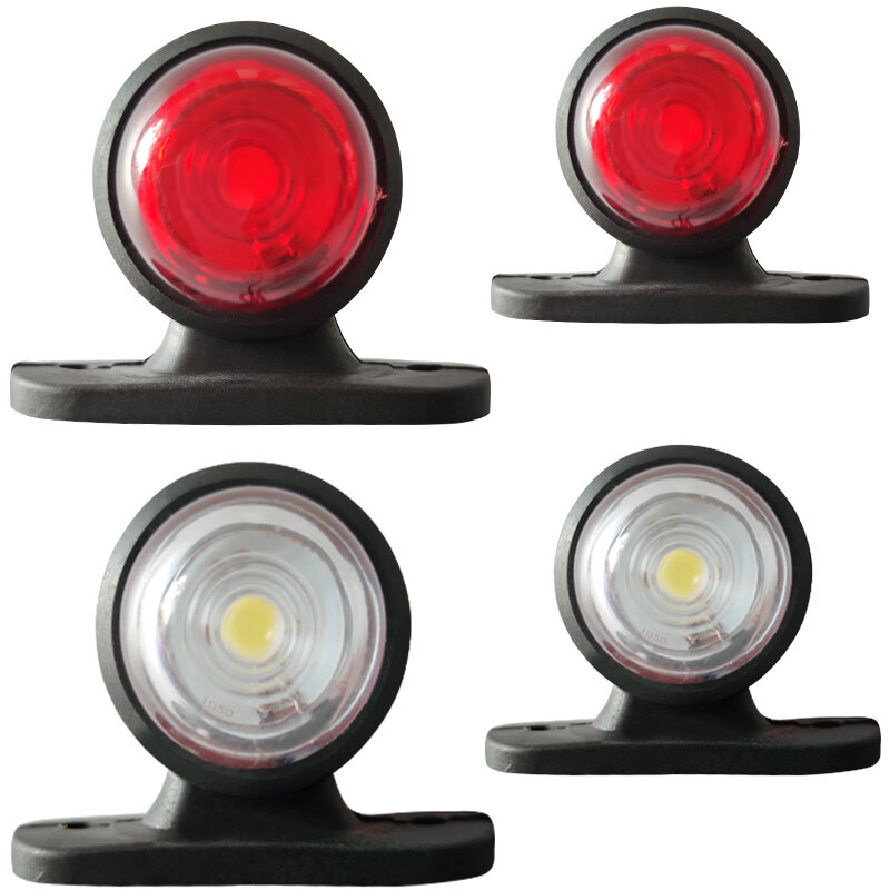 Auto Truck Trailer Led Side Marker Light Wit Rood Richtingaanwijzer Ontruiming Light Indicator Lamp Voor Vrachtwagen Van Caravans 10-30V