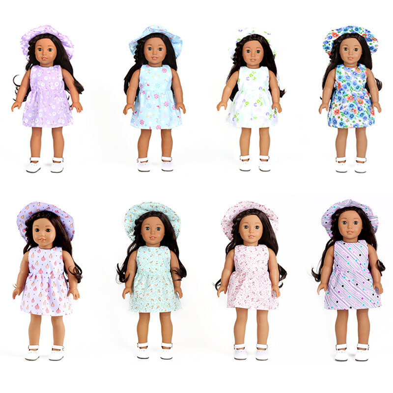 Vêtements de poupée pour filles, 18 pouces, 43cm, accessoires artisanaux