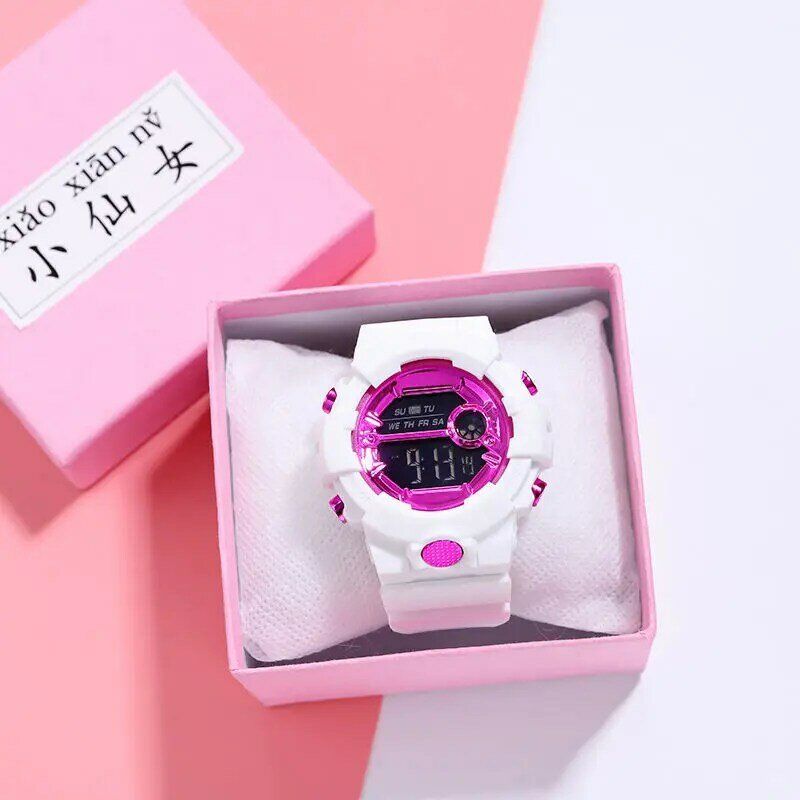 子供の腕時計ledスポーツフラッシュデジタル防水時計少年少女のための多機能電子腕時計子供腕時計2021