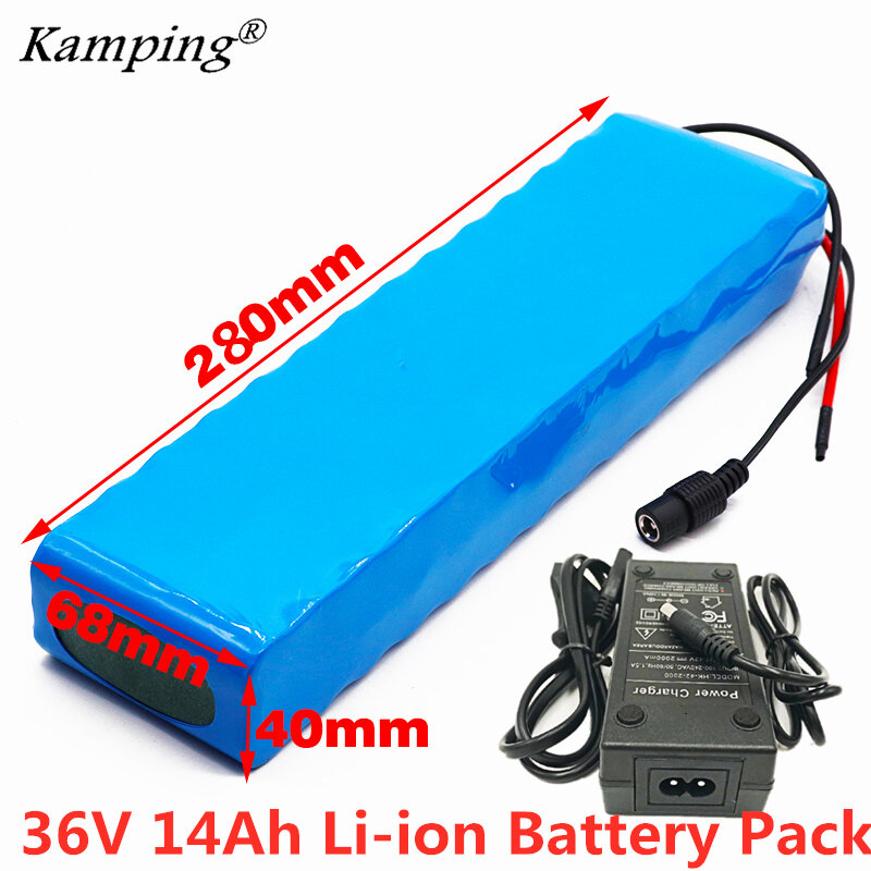 18650 10s3p 36V 14ah lithium battery packs e-bike 250-500W High Power and Capacity electric bicycle Li-Ion Rechargeable Baterias
