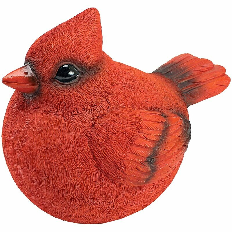 Estatua del pájaro Cardinal,