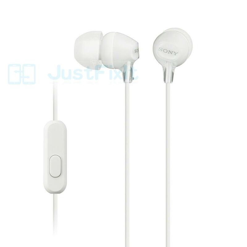 Sony MDR-EX15AP 3.5มม.หูฟังหูฟังซับวูฟเฟอร์หูฟังสเตอริโอแฮนด์ฟรีพร้อมไมโครโฟนสำหรับ Xiaomi huawei โทรศัพท์