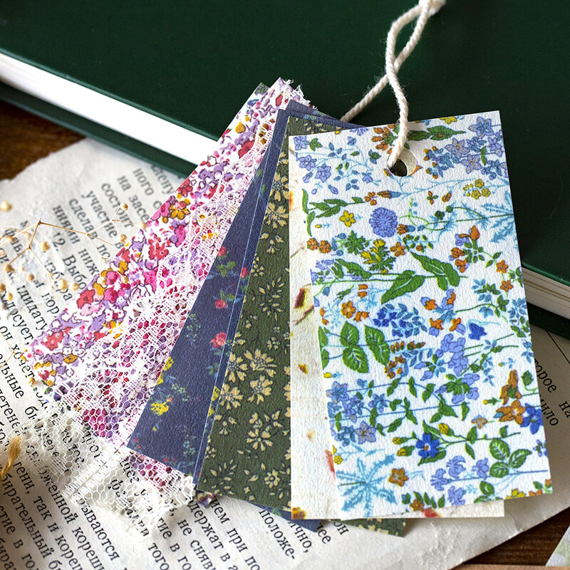 Altonamm 60ピース/パック新しいスタイルの花ヴィンテージ装飾素材紙文房具学用品スクラップブッキング背景カード