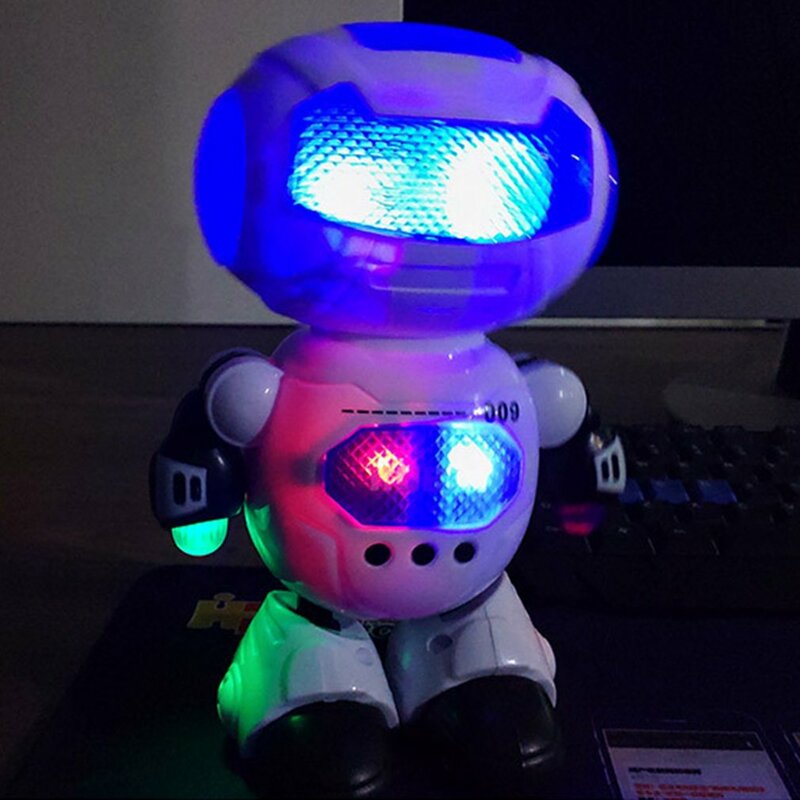 Spielzeug für Kinder Tanz und Musik Roboter Action kinder Elektrische Spielzeug Hyun Tanz Roboter Rotierenden Licht Musik
