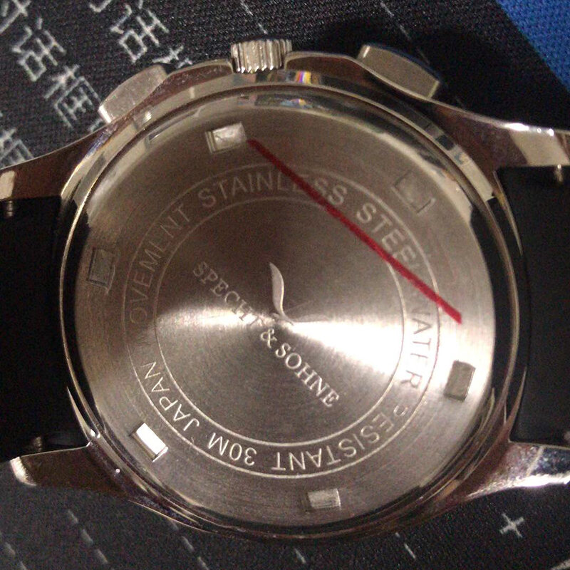 แฟชั่นอาหรับ Mens นาฬิกาควอตซ์อัตโนมัติวันที่สีส้มยาง Band นาฬิกา Chronograph ภาษาอาหรับส่องสว่างนาฬิก...