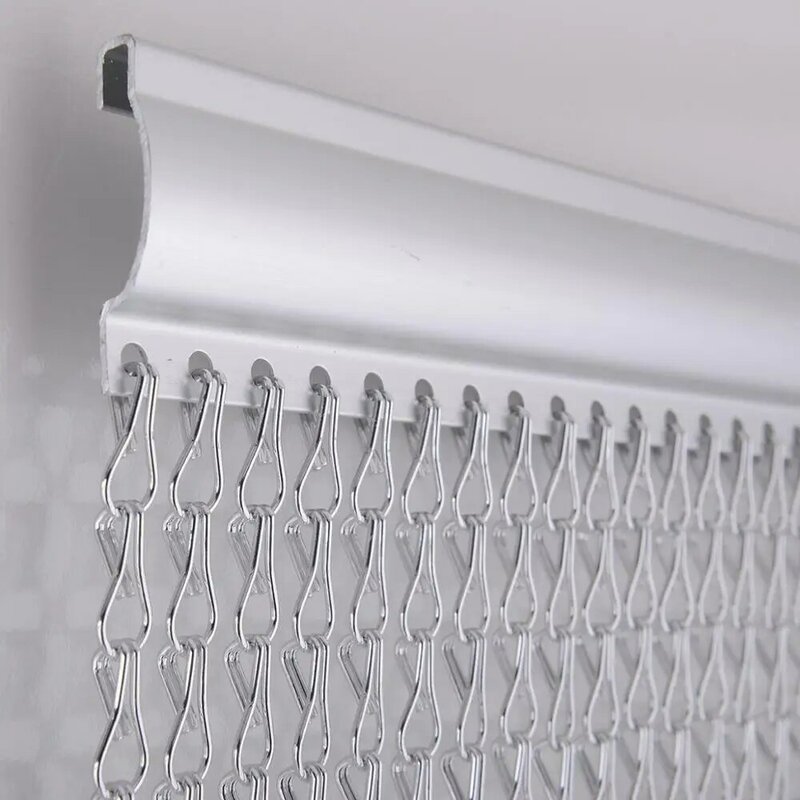 Rideaux moustiquaires en aluminium anodisé, crochet JOLink, 1.6mm, 90x210cm, pour documents dorés