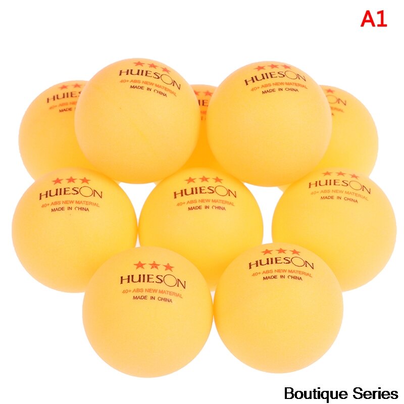 10 pces bolas de tênis de mesa 40 + mm diâmetro 2.8g 3 estrelas abs plástico bolas de tênis de mesa alta elástica resistente a jogar bolas de treinamento