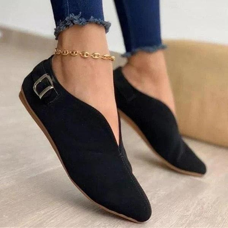 2021ชี้ Toe Suede ผู้หญิงรองเท้ารองเท้าผู้หญิงรองเท้า Loafers ฤดูร้อนแฟชั่นแบนสบายๆรองเท้าผู้หญิง Zapatos Mujer...