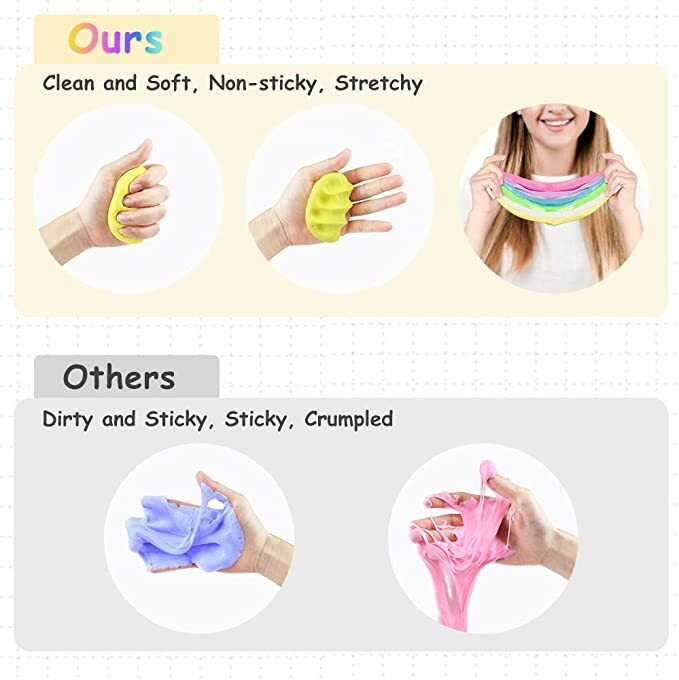 Nuevo Pop Fluffy mantequilla Kit para hacer baba de arcilla de polímero de lodos de estrés para las manos encantos para baba de bricolaje juguete para los niños