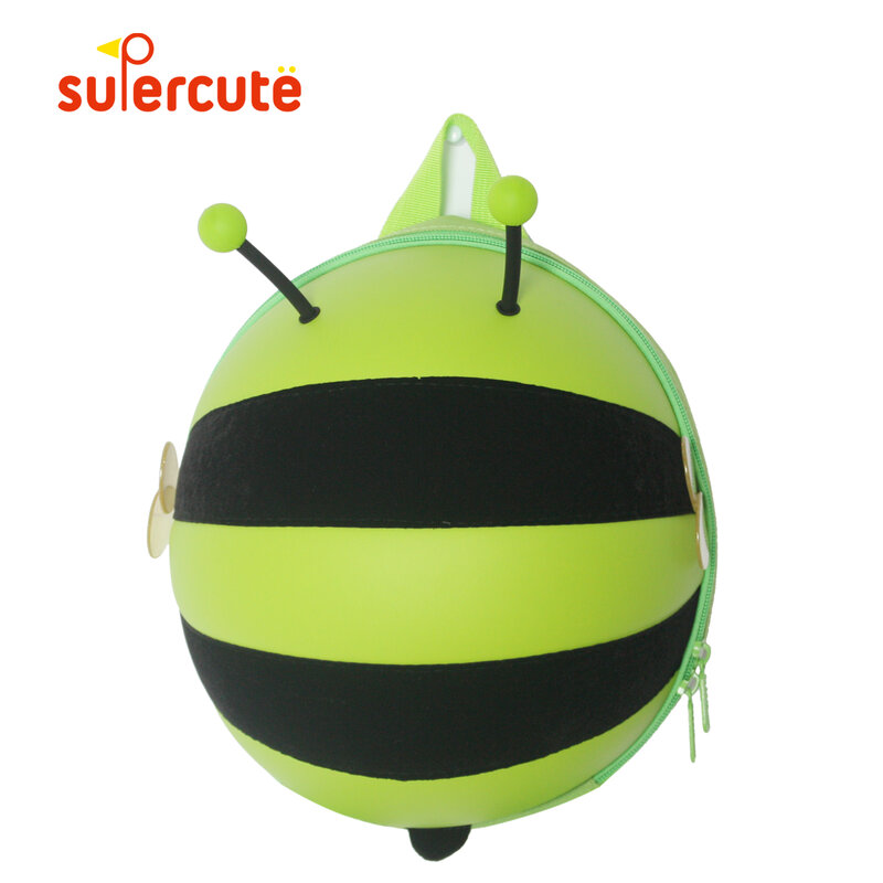 SUPERCUTE fashion kids' backpack Bee shape packpack for boys and girls waterproof outdoors anti-lost child bag