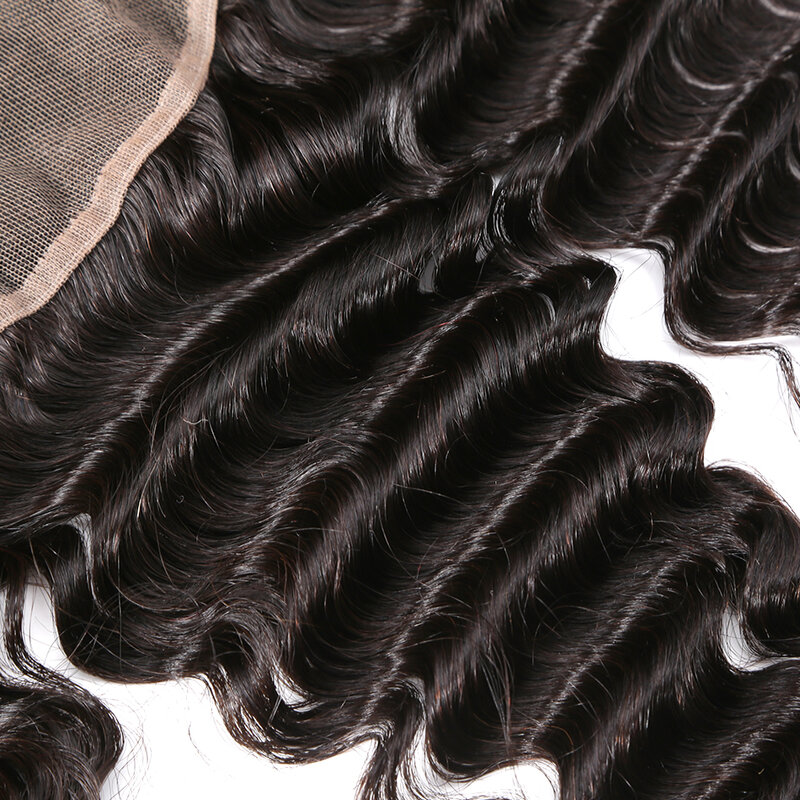 ブラジルの自然な波状のかつら,人間の髪の毛の透明な正面レース,13x4,自然な色