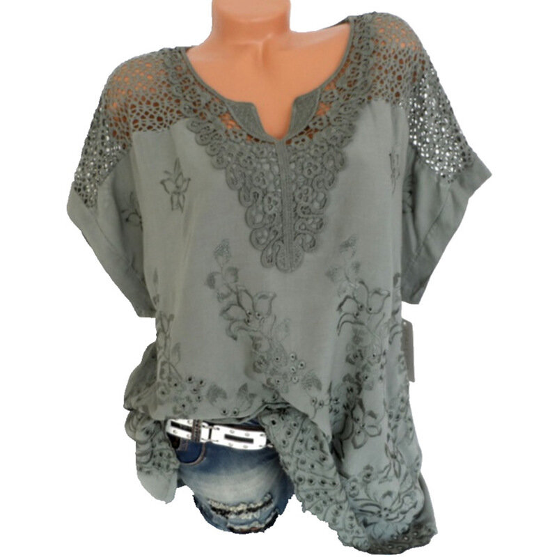 Женская шифоновая блузка ZOGAA, Повседневная Уличная одежда, 5 цветов, размер S-XXXXXL, летняя блузка свободного покроя