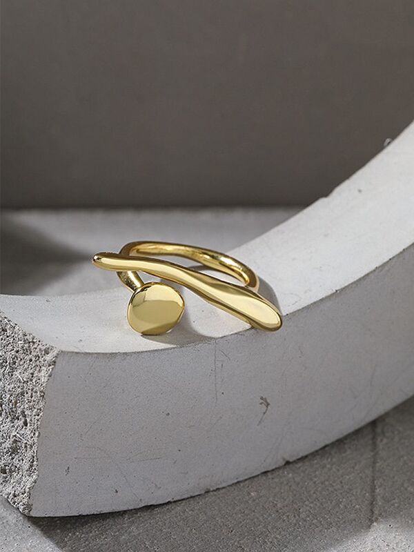 S'STEEL-Anillo de Plata de Ley 925 con diseño Simple, regalos del anillo dorados con estilo gótico a juego, joyería occidental abierta para fiesta, 2021