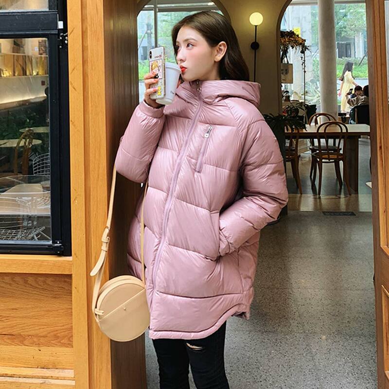 2021New parka lungo con cappuccio giacca invernale donna caldo piumino spesso cappotto femminile cappotto invernale lungo abbigliamento donna