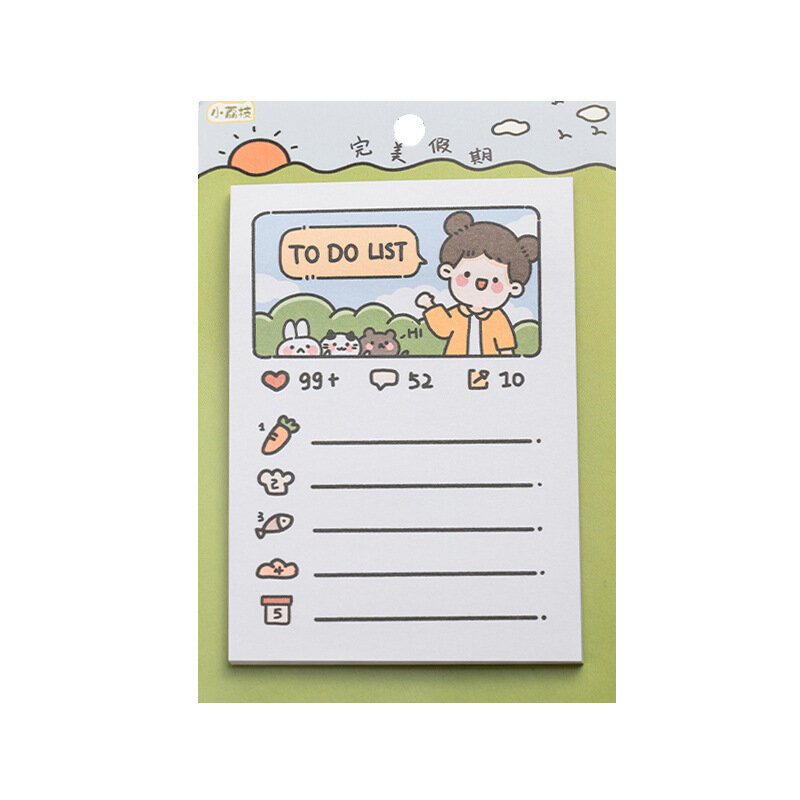50pcs/lot Memo Pads Sticky Notes  Little litchi series Paper diary Scrapbooking Stickers Office School stationery Notepad
