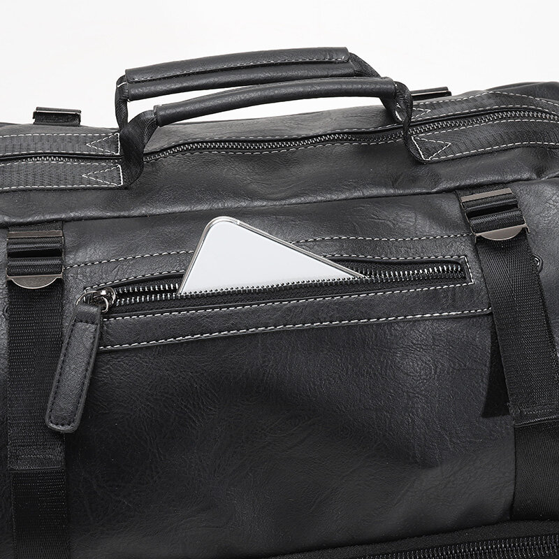 Yilian multifuncional de alta qualidade couro mochila negócios masculino grande capacidade portátil moda portátil versátil ombro