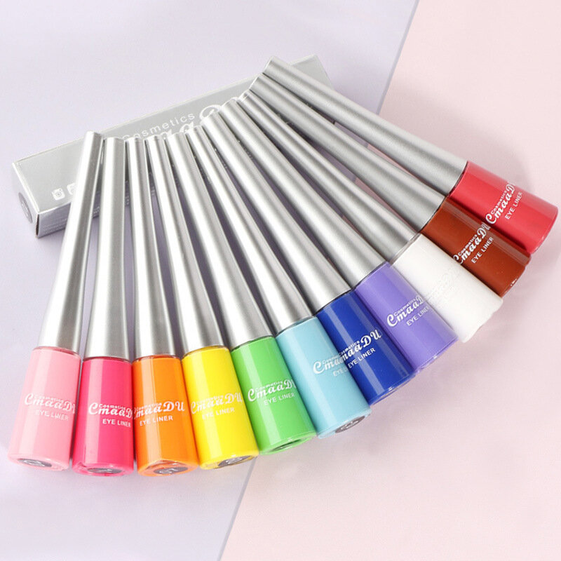 17-color eyeliner matte quick-drying colored eyeliner is durable waterproof, sweat-proof, smudge-proof and makeup-free.
