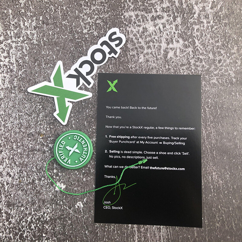 10sets Lot 2020 StockX Tag Green Circular Tag Rcode Stickers Flyer Plastic Shoe Buckle Verified X Authentic Tag