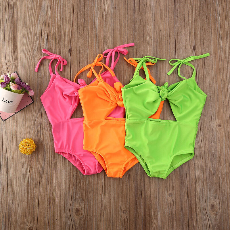 Mùa Hè Tập Đi Trẻ Em Bé Gái Nữ, Có Bãi Biển Bơi Bikini 1 Mảnh Áo Tắm Kỳ Nghỉ Đồ Bơi 1-5Years