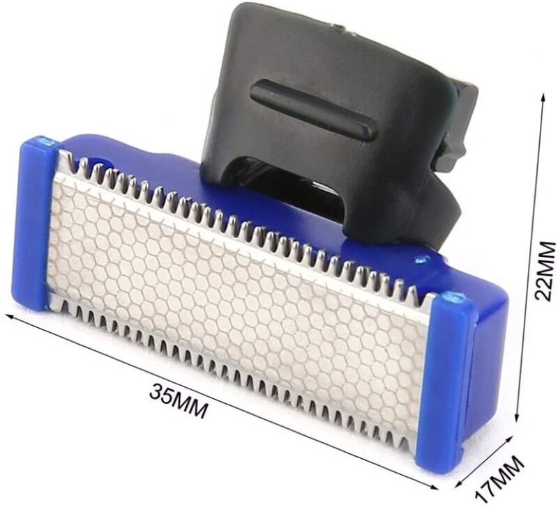 Cabezal de repuesto para afeitadora individual, cabezal de corte de acero inoxidable, microtoques, 1 ud.