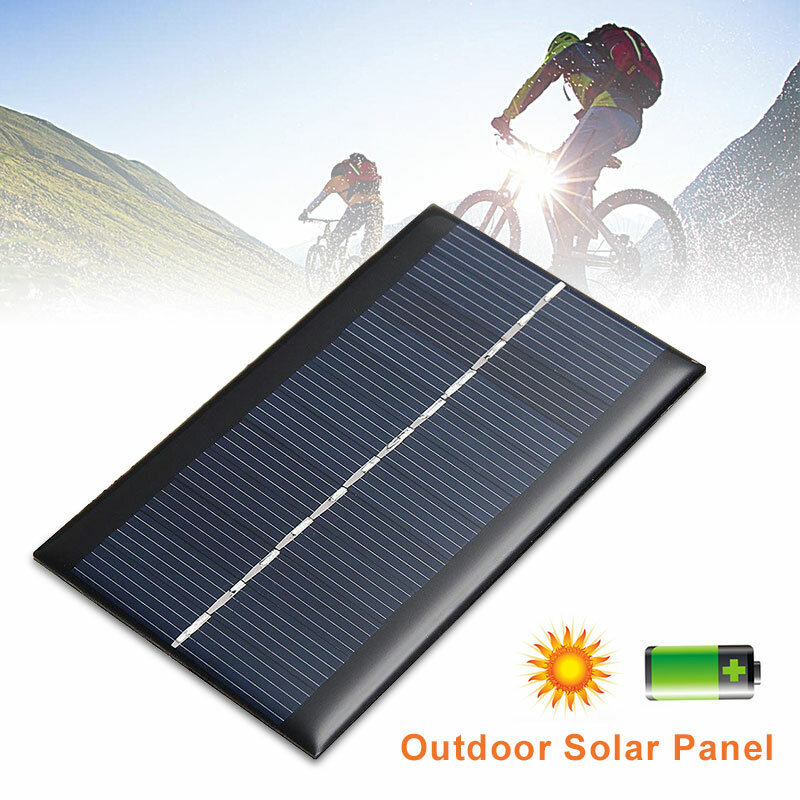 Mini panneau solaire Portable 2V 5V 6V 12V, bricolage pour batterie, chargeurs de téléphone Portable 0.3W 0.8W 1W 1.2W 1.5W 2W 5W