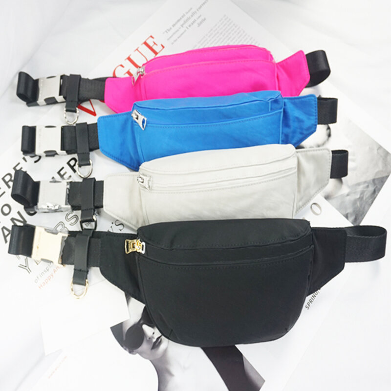 패션 럭셔리 브랜드 여성 허리 가방 고품질 나일론 방수 Crossbody 가방 스포츠 레저 허리 가방 휴대 전화 가방