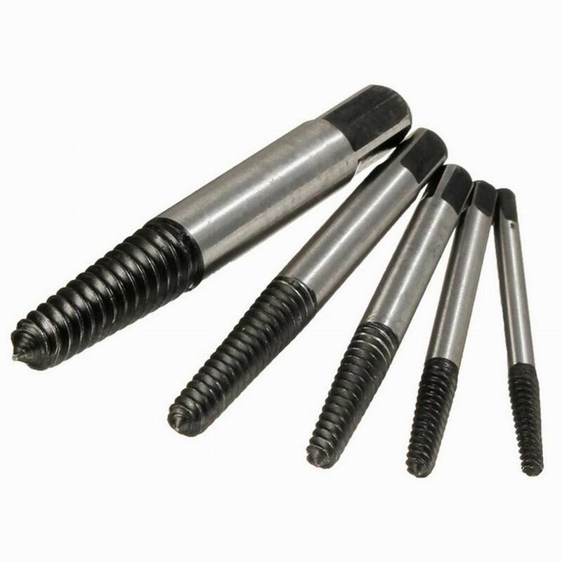 5Pcs Thread Spiral Screw Metric Composite Tap Drill Bit crews Bolt Remover Easy out Bolt Stud Stripped Screw Tool Extractor