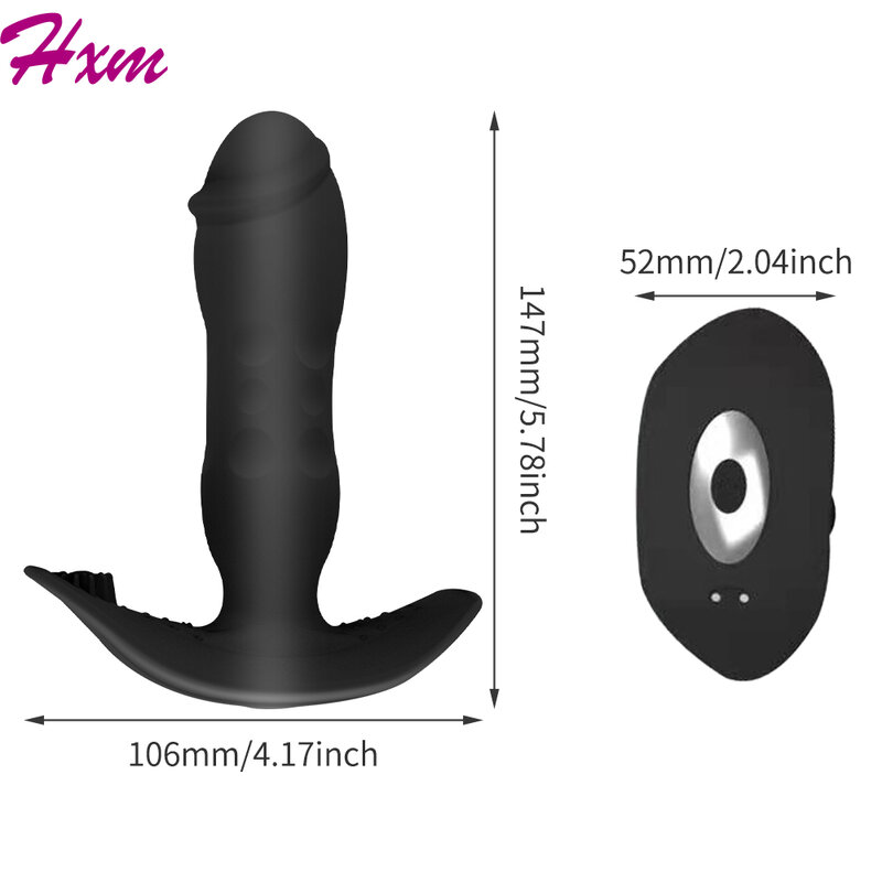 Vibratore telescopico Dildo masturbatore femminile punto G stimolatore della Vagina massaggiatore della prostata Plug anale Butt Plug giocattoli del sesso per coppia