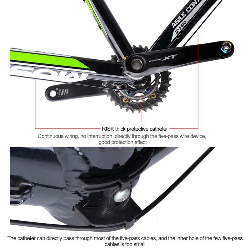 Набор универсальных проводов переключения передач для велосипеда, 4 цвета, набор кабелей переключения передач для горного велосипеда тормо...