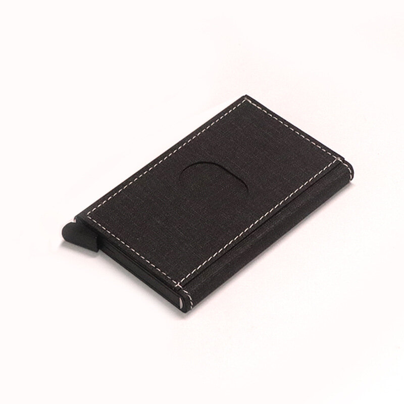 ZOVYVOL-새로운 스마트 비즈니스 단일 카드 홀더 Rfid 지갑, 알루미늄 금속 신용 명함 미니 카드 지갑 남자 여자