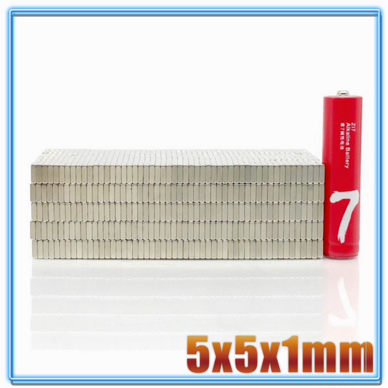 Магнит 5x5x1 5x5x2 N35, сильный квадратный редкоземельный магнит NdFeB, 5*5*1 5*5*2, неодимовые магниты 5*5*1 5x5x1, 20-200 шт./лот. 5