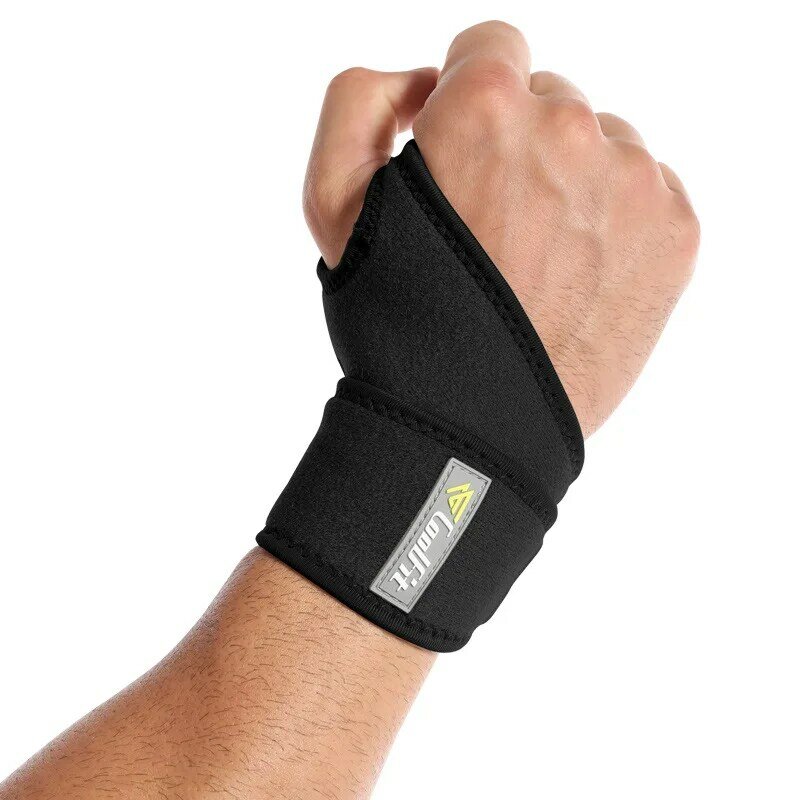 Bandagem atlética para basquete, bandagem esportiva de compressão para levantamento de peso, suporte para pulso