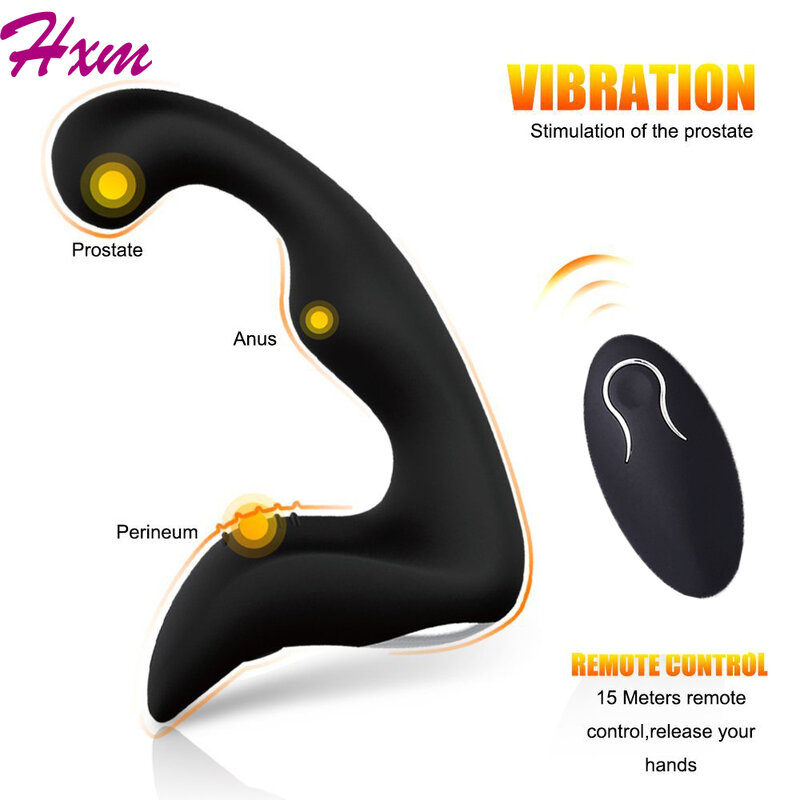 Pilot masażer prostaty USB ładowania dla mężczyzn wibrator analny zabawki erotyczne dla mężczyzn/kobiet wtyczki analne Dildo pochwy cipki