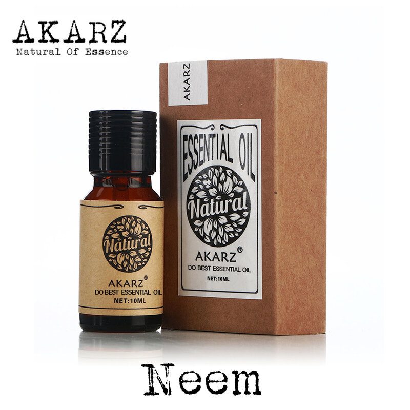 AKARZ ที่มีชื่อเสียงยี่ห้อธรรมชาติ Neem น้ำมันหอมระเหยฆ่าแมลงฆ่าเชื้อโรคยับยั้งแมลง Neem Oil