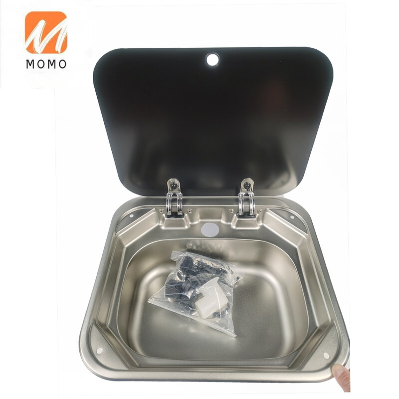 Lavello da cucina in acciaio inossidabile a vasca singola per accessori per Camper